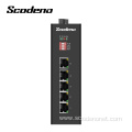 Scodeno 10/100 M Base-T 5 POE+ Ports Layer 2 Ethernet Network Switch IP40 Industrial Grade Quality Industrial Switch
